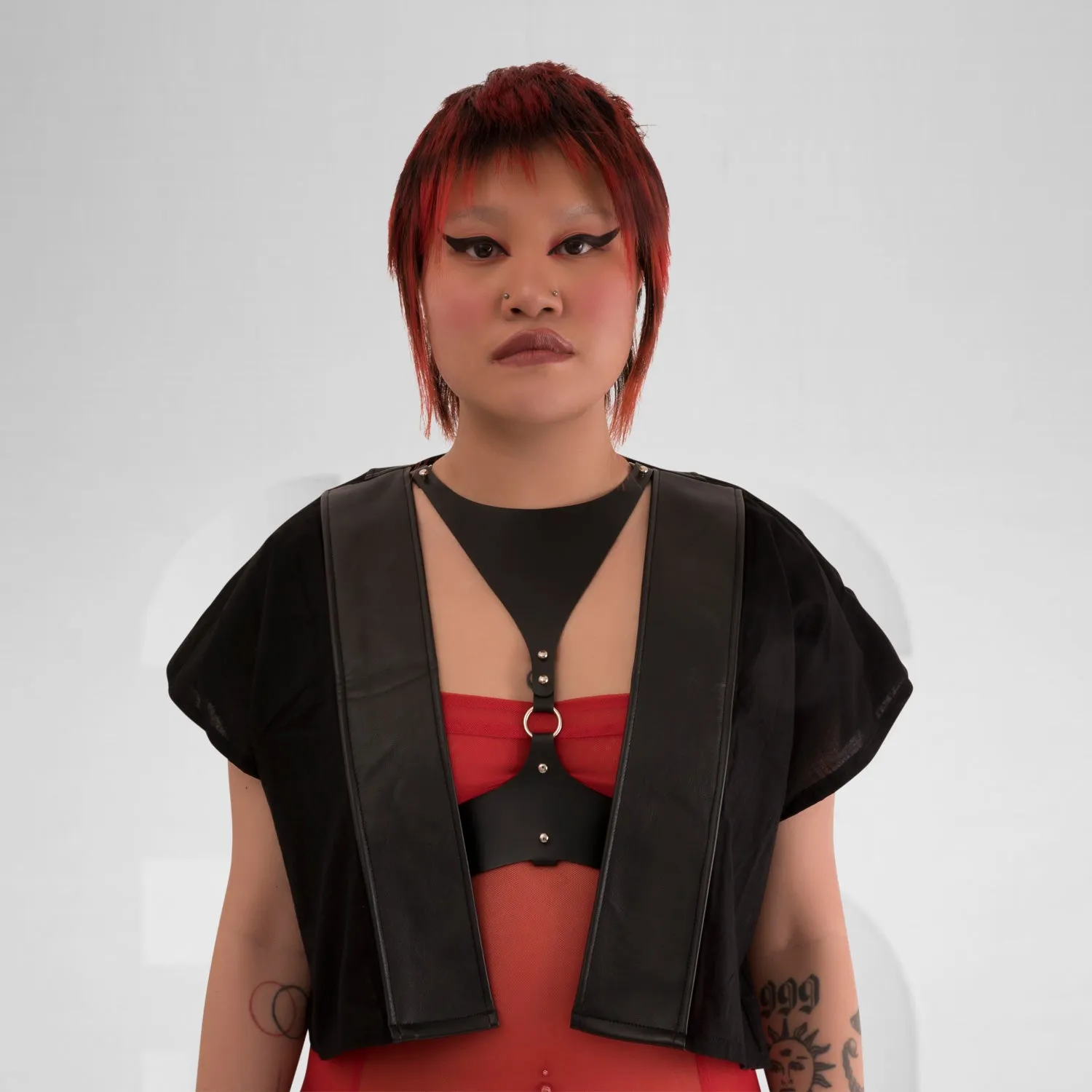 Laser Cut Mini Robe Black