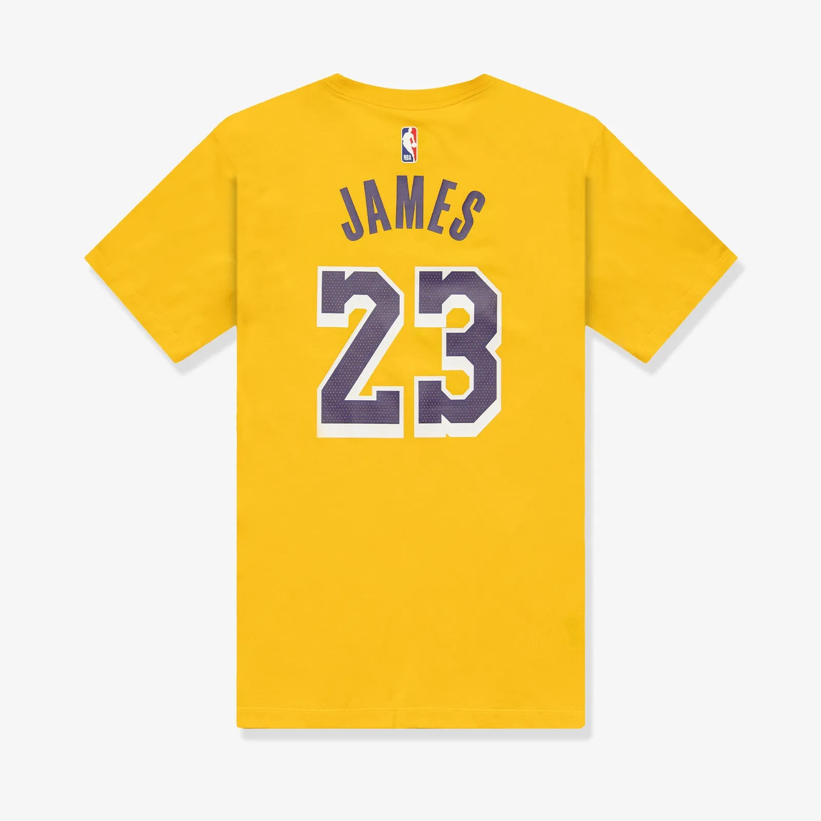 LeBron James Los Angeles Lakers Icon Name & Number NBA T-Shirt - Yellow