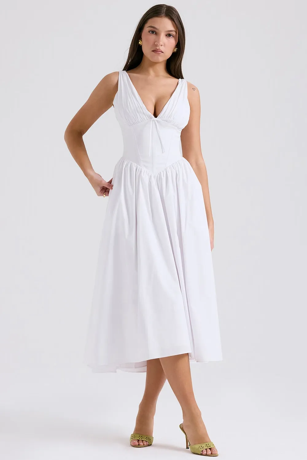 Lena | Flowy Elegant Midi Dress