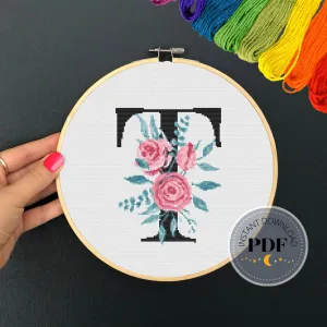 Letter T Cross Stitch Pattern #73