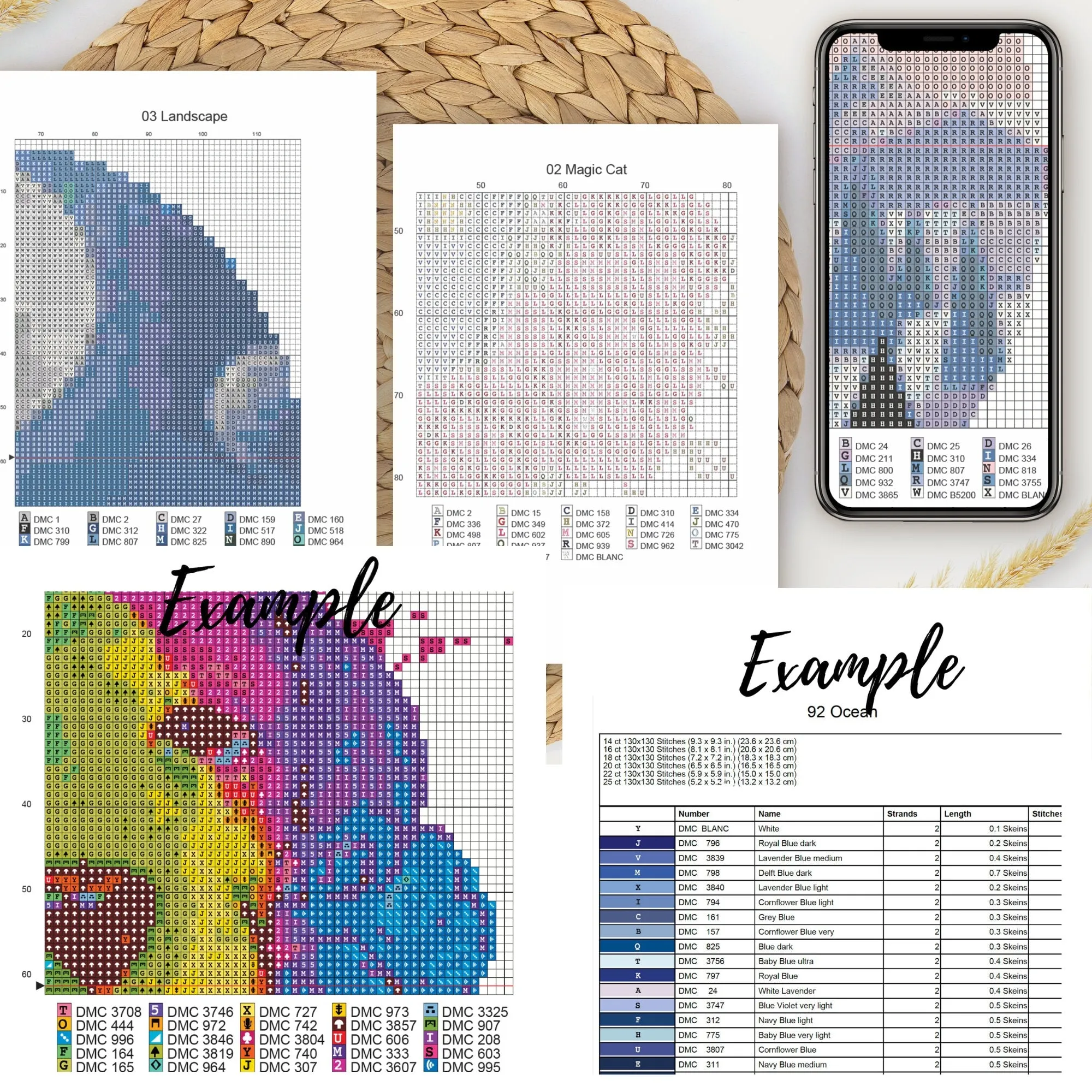 Letter T Cross Stitch Pattern #73