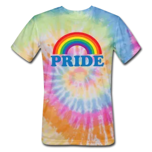 LGBTQ Pride Rainbow Men/Unisex Premium Tie Dyed T-shirt