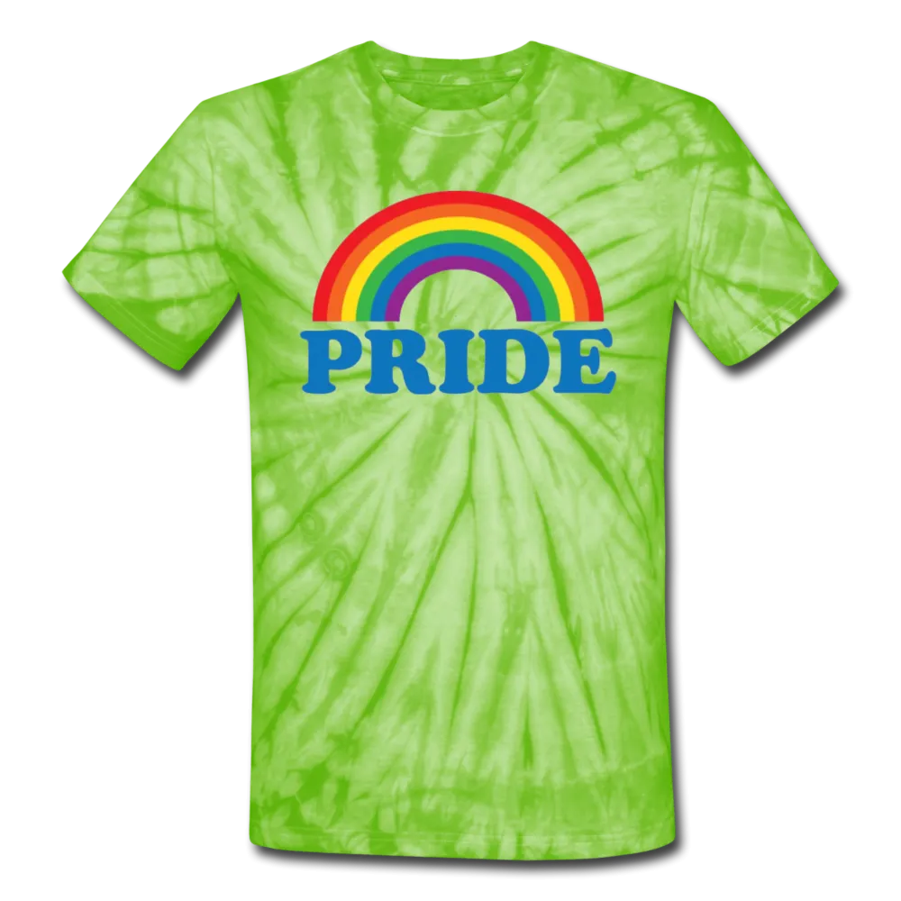 LGBTQ Pride Rainbow Men/Unisex Premium Tie Dyed T-shirt