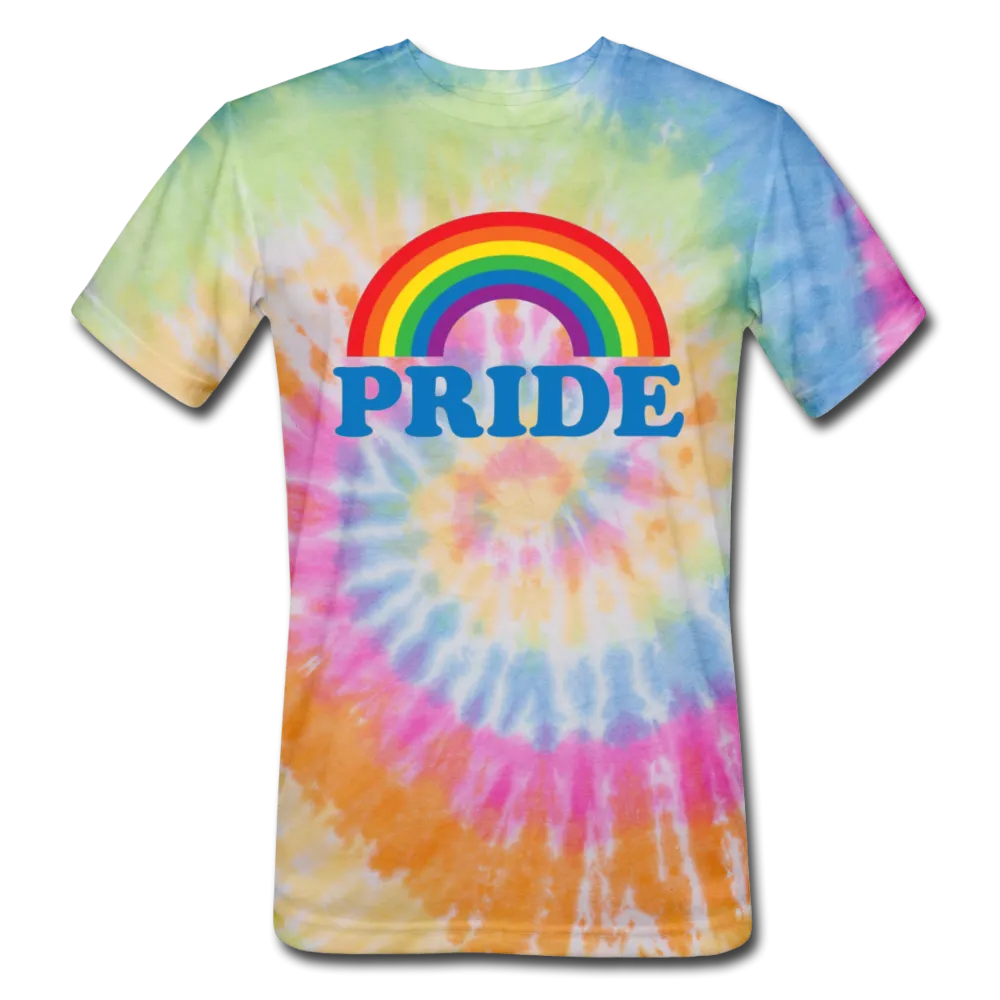LGBTQ Pride Rainbow Men/Unisex Premium Tie Dyed T-shirt