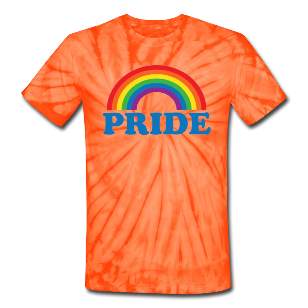 LGBTQ Pride Rainbow Men/Unisex Premium Tie Dyed T-shirt