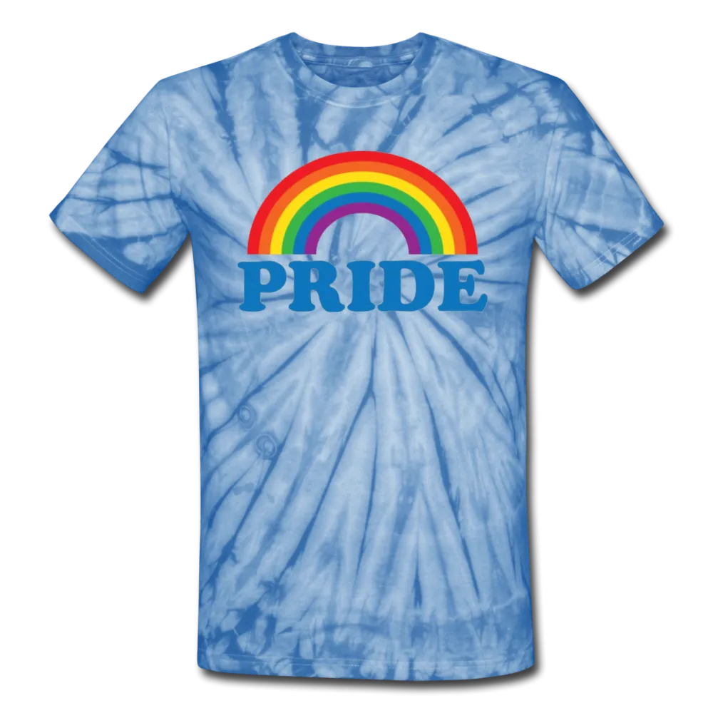 LGBTQ Pride Rainbow Men/Unisex Premium Tie Dyed T-shirt
