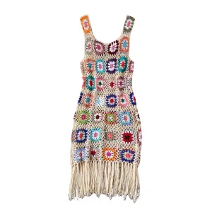 Lieserram Crochet Tasseled Dress