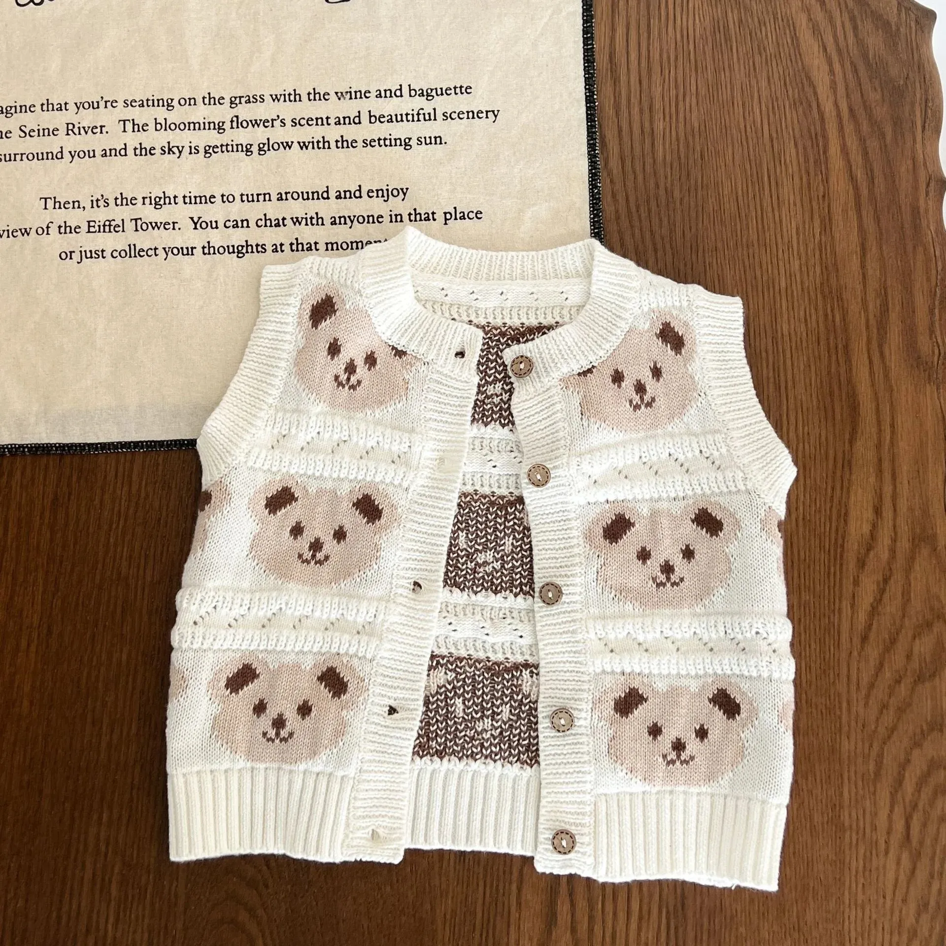 Little Bear Knitted Vest