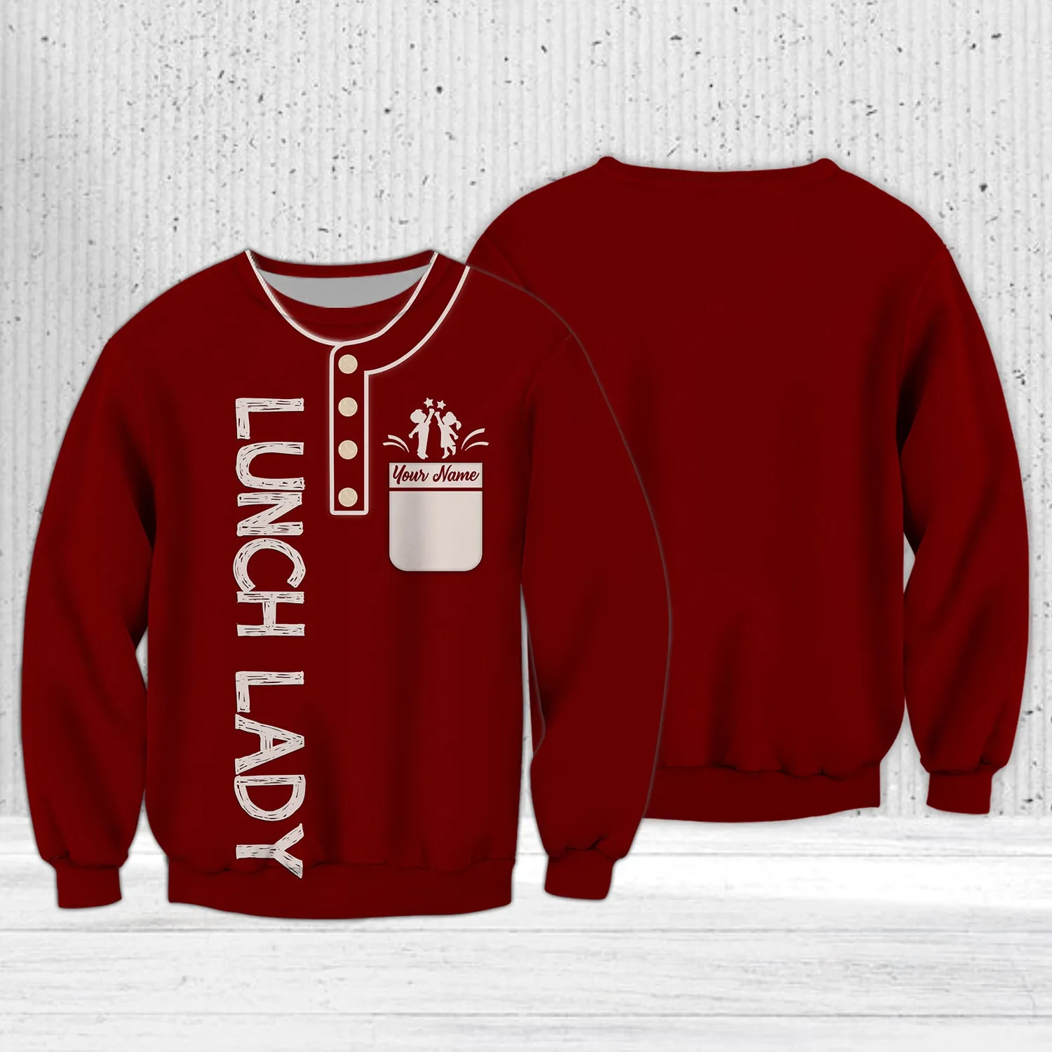 Livin' That Preschool Life-Personalized Shirt - Teacher Graphic Design 3D Printed Shirts (Non Workwear)