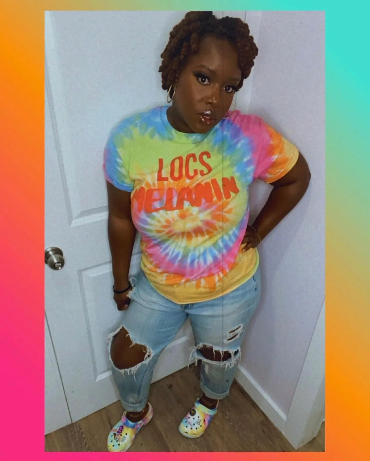 LOCS and MELANIN Unisex Tie Dye T-Shirt