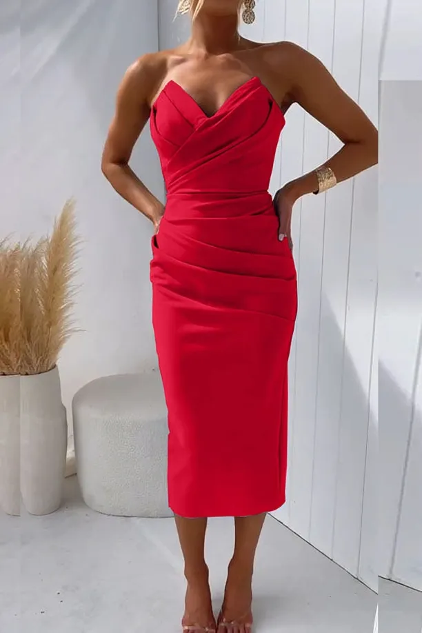 Lucia | Elegant Strapless Dress