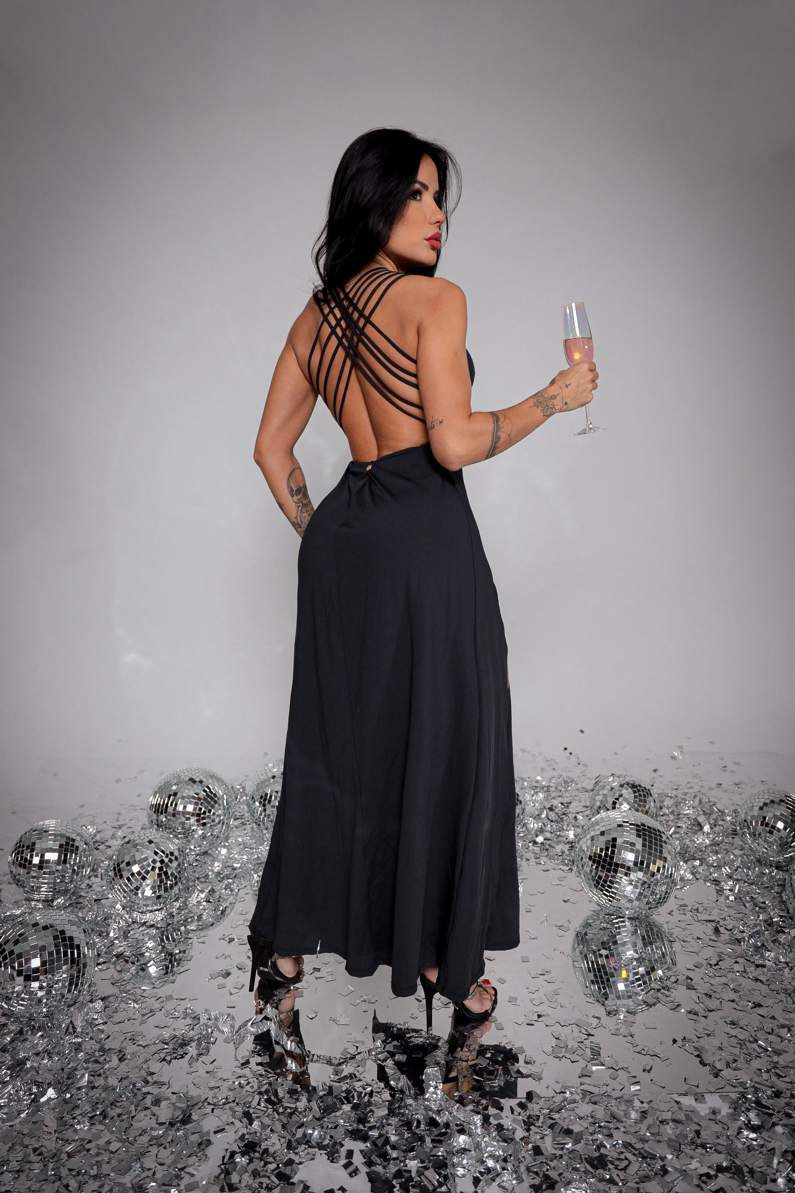 Luciana Cross Back Strap Dress