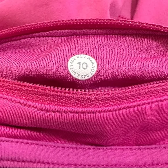 Lululemon Pace Rival pink mid-rise skirt, size 10