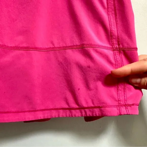 Lululemon Pace Rival pink mid-rise skirt, size 10