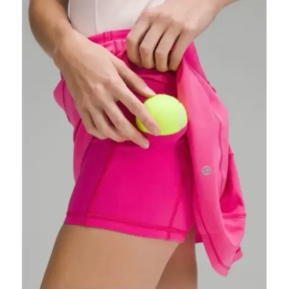 Lululemon Pace Rival pink mid-rise skirt, size 10