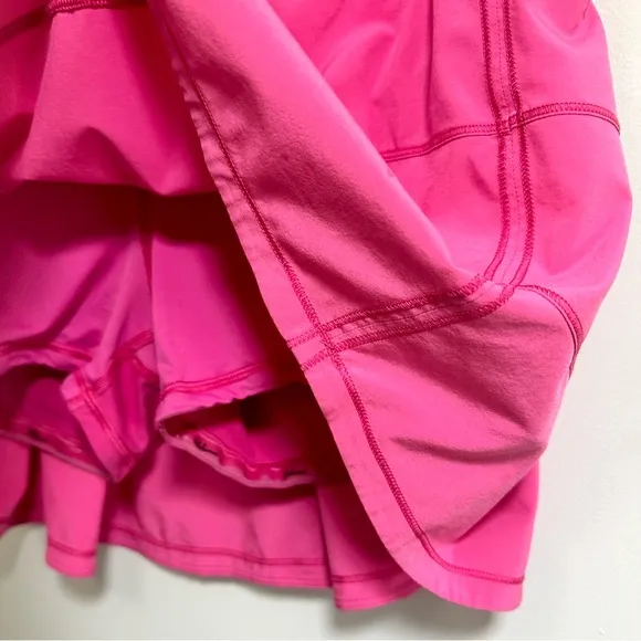 Lululemon Pace Rival pink mid-rise skirt, size 10