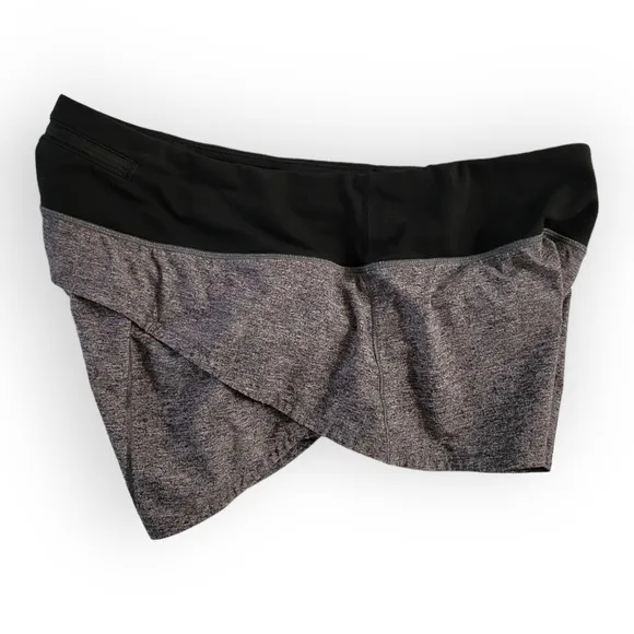 Lululemon Run Speed Up Shorts Gray Black Size 6