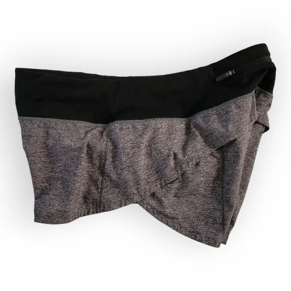Lululemon Run Speed Up Shorts Gray Black Size 6