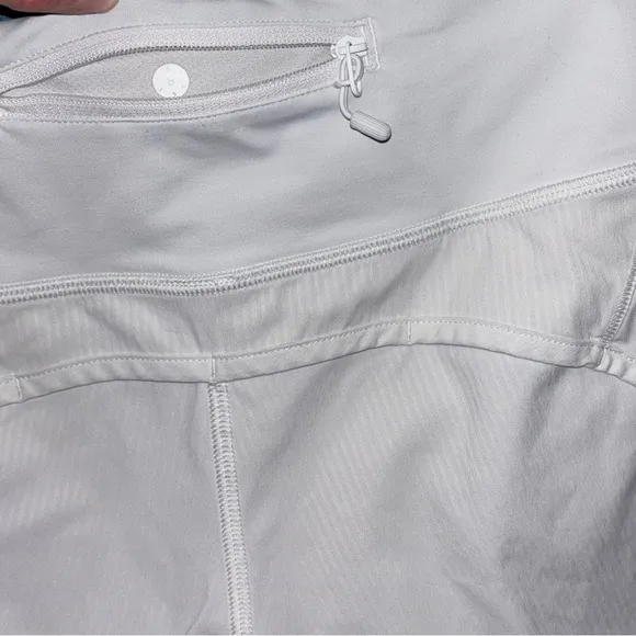 Lululemon Speed Size 6 White Shorts DESIGNED FOR RUN 2.5” inseam