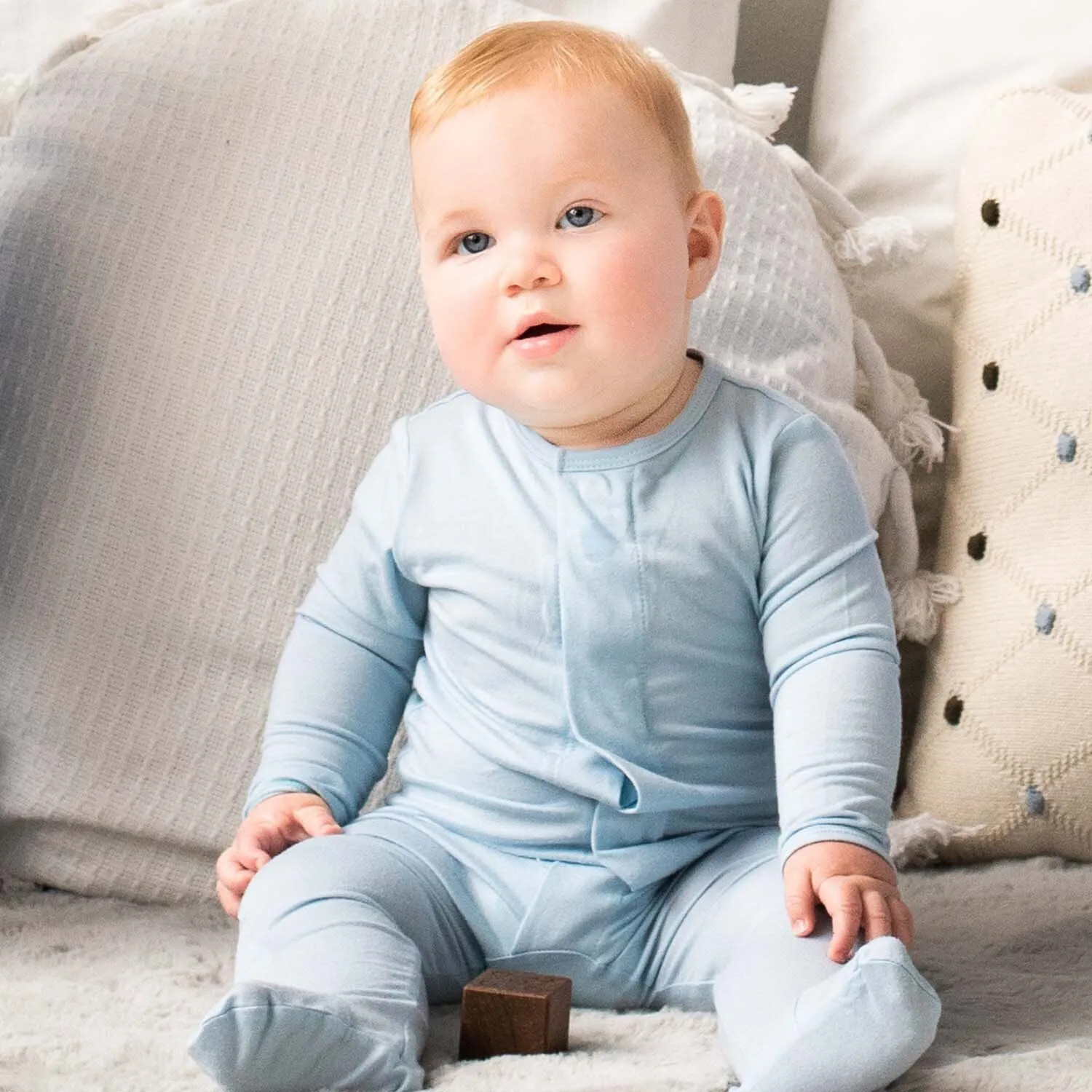 Magnetic Me Baby Blue Solid Modal Magnetic Footie