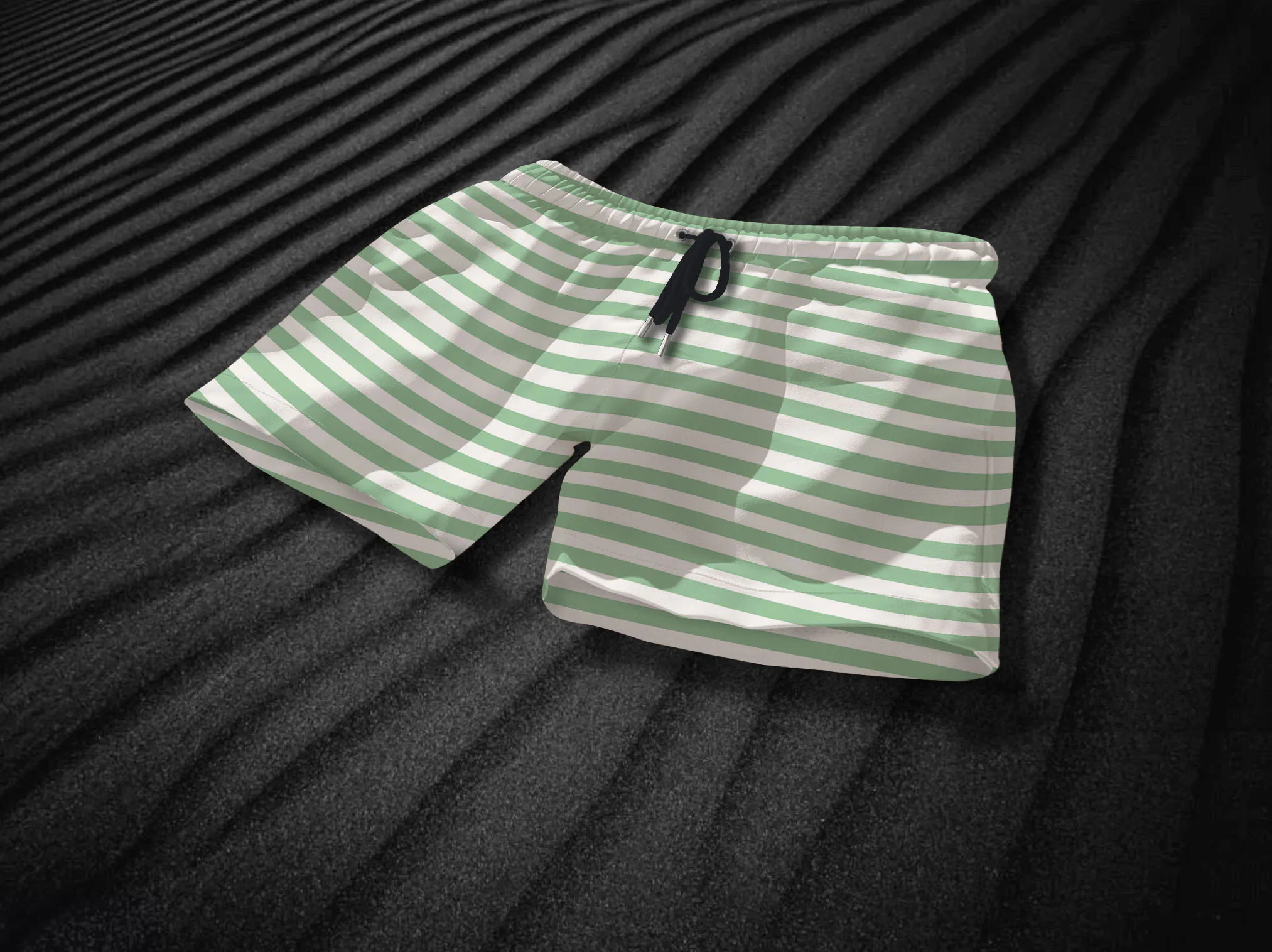 Malibu Teal & White Swim Shorts