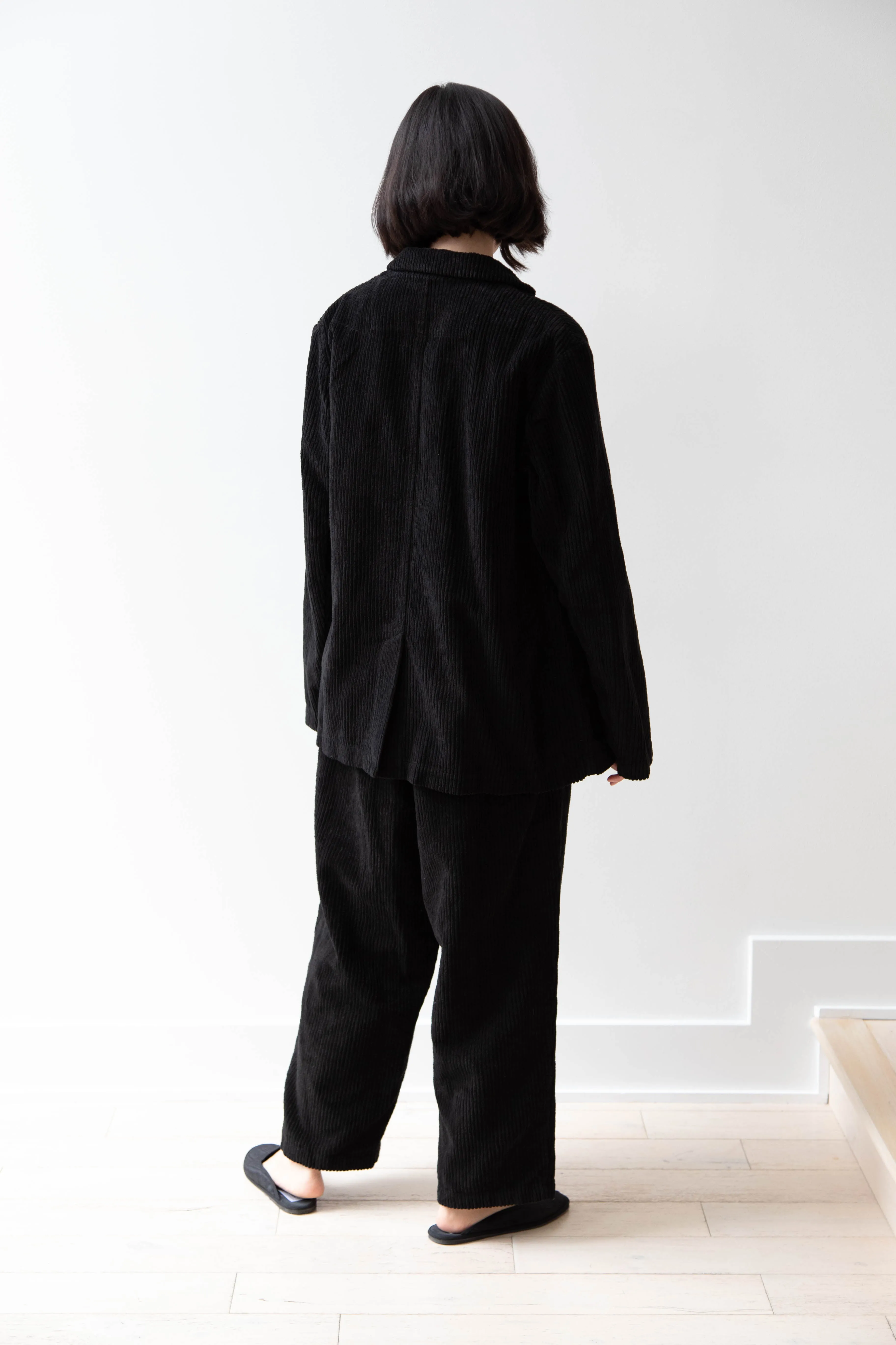 Manuelle Guibal | Wide Corduroy Jacket in Black