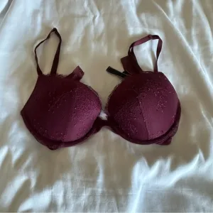 Maroon Lace Bra