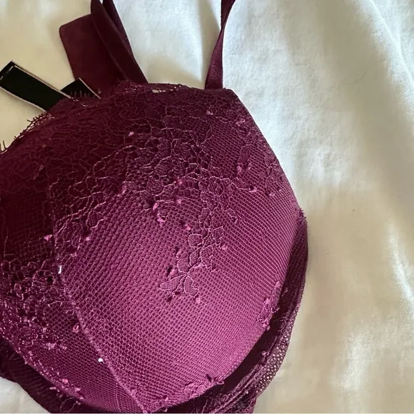Maroon Lace Bra