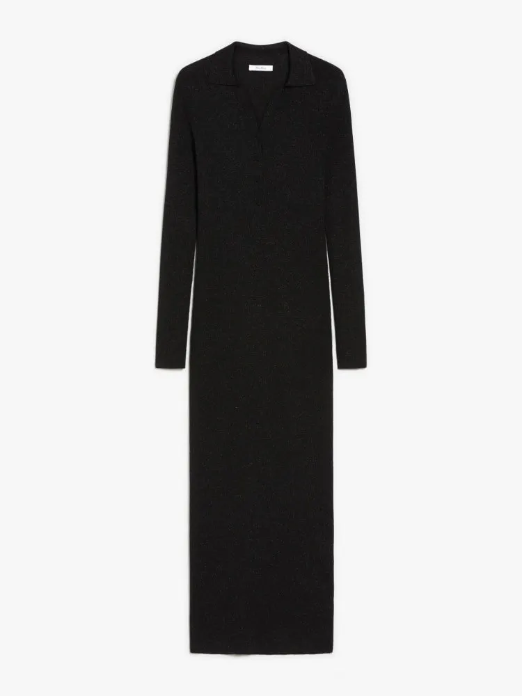 MAX MARA Fitted Dress in Wool and Lurex