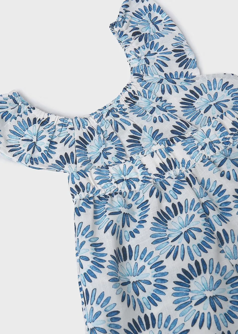 Mayoral Older Girls Printed Shorted Set 6220 Blue
