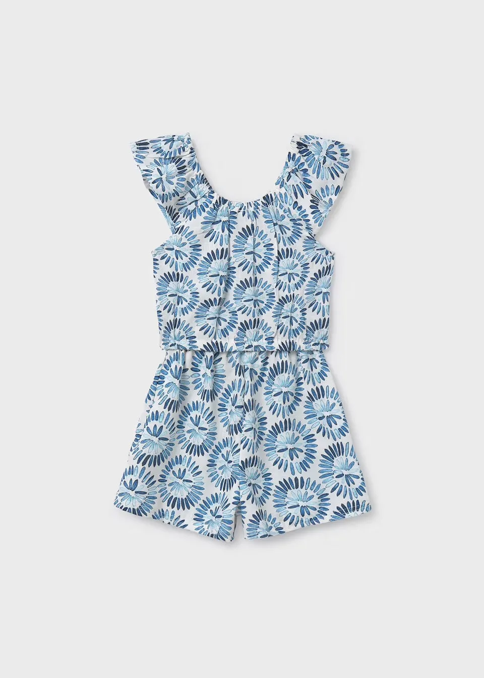 Mayoral Older Girls Printed Shorted Set 6220 Blue