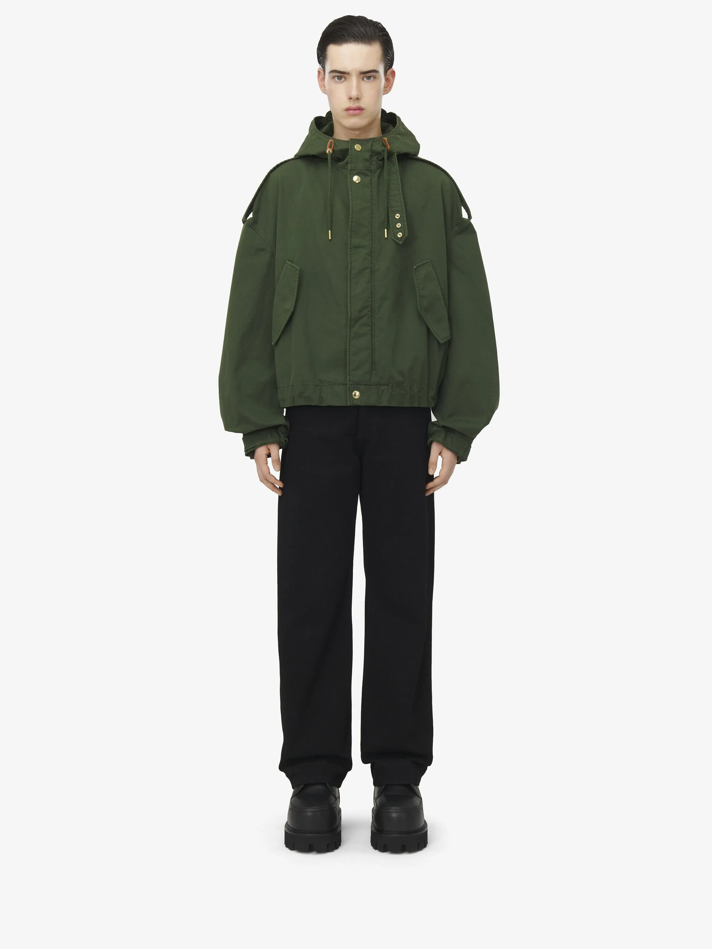 Men's Hooded Jacket in Green