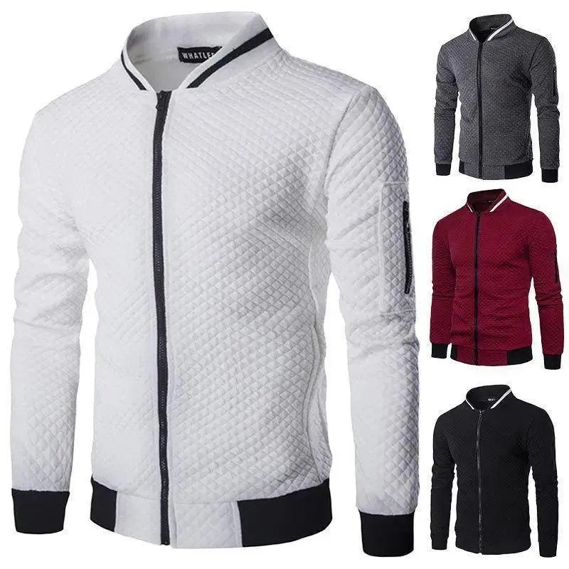 Men's Jacket Casual New Sportswear Jogger Running Fitness Jacket for Men Solid Warm Bomber Jacket Unique New Design Sports Jacket Classic Up Jacket For Men