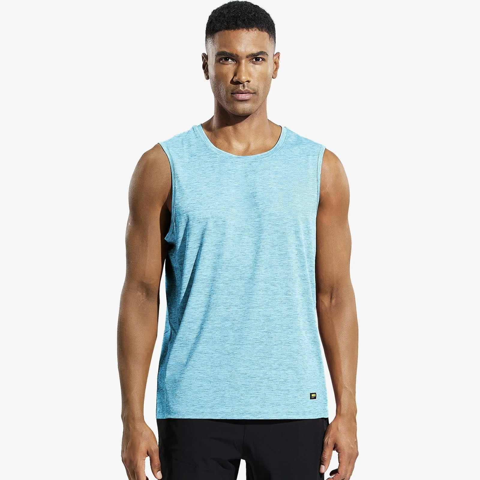 Men’s Sleeveless Tank Top Dry Fit Workout Tee Shirt