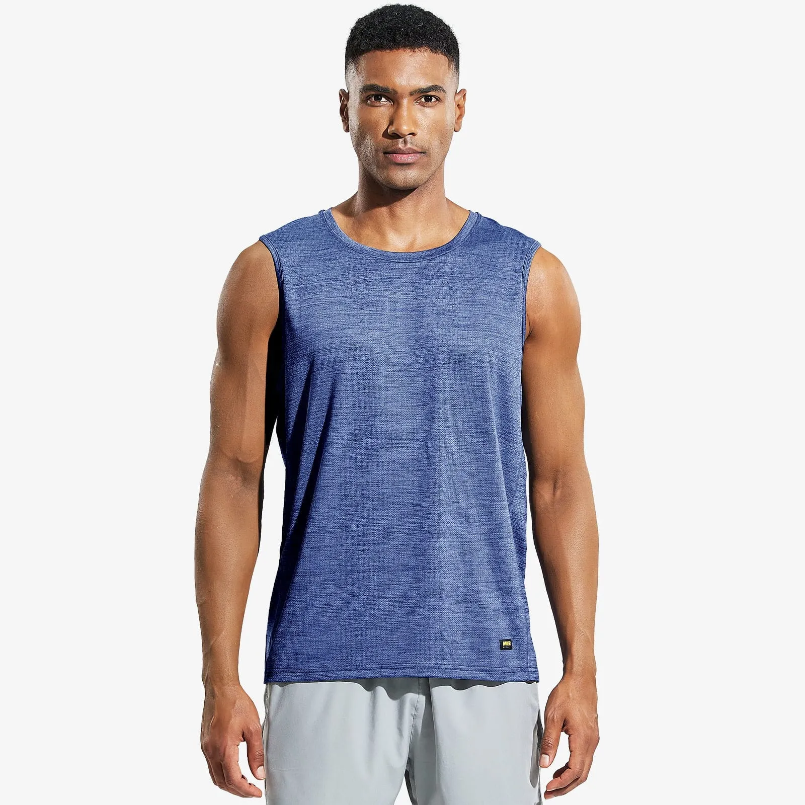 Men’s Sleeveless Tank Top Dry Fit Workout Tee Shirt
