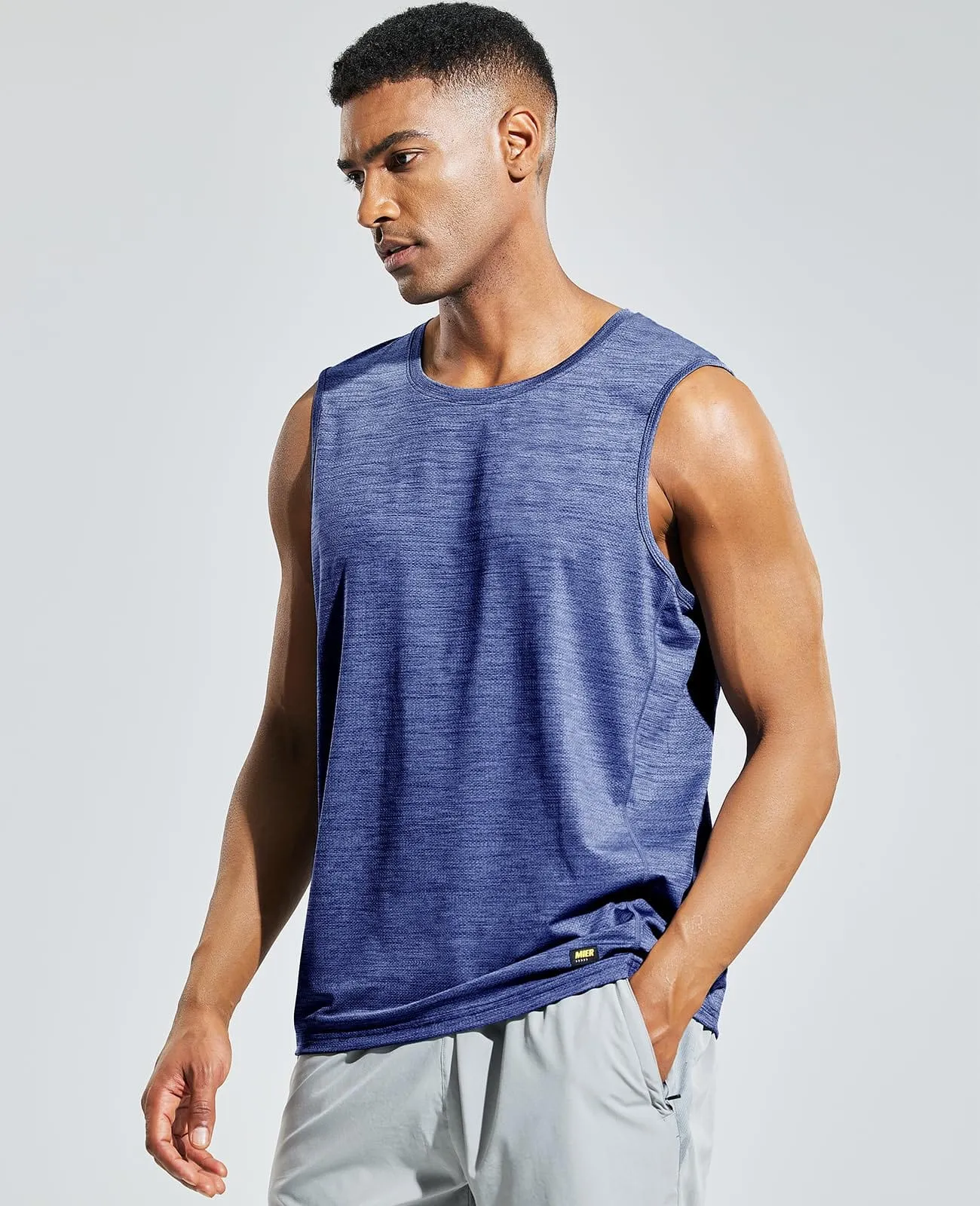 Men’s Sleeveless Tank Top Dry Fit Workout Tee Shirt