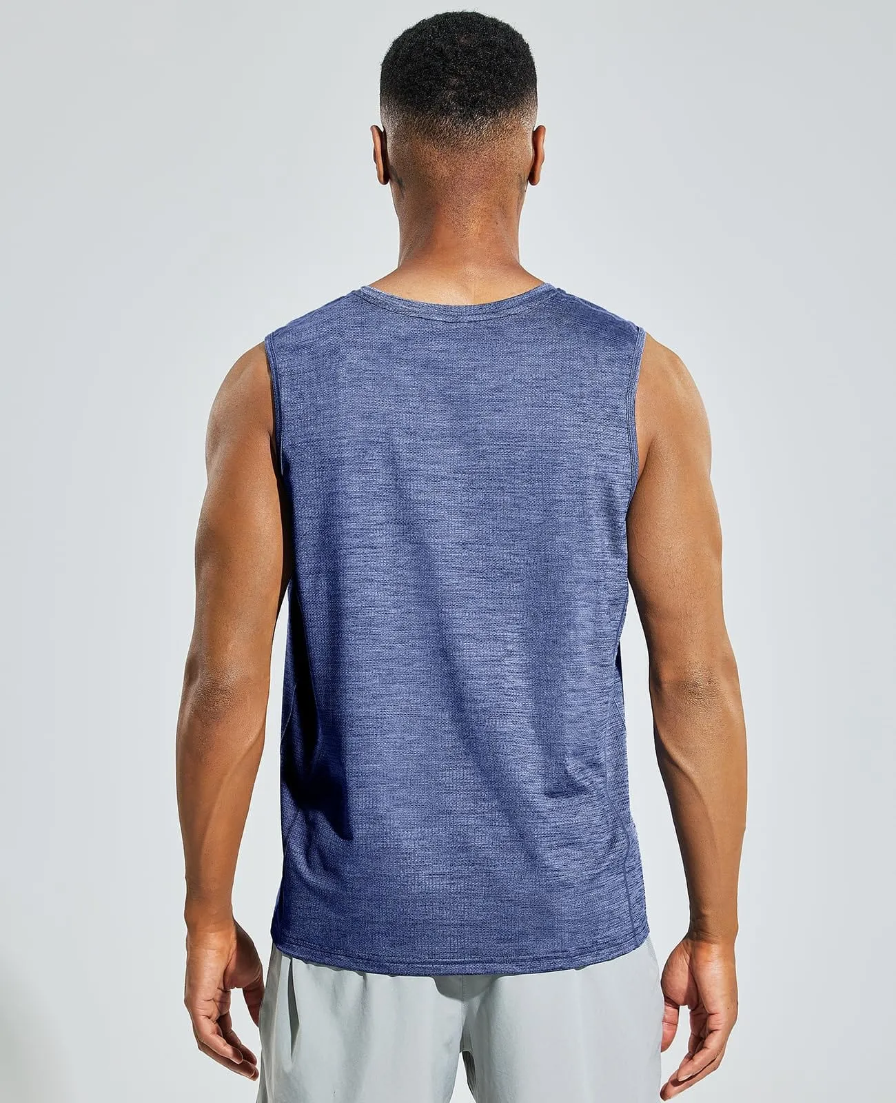 Men’s Sleeveless Tank Top Dry Fit Workout Tee Shirt