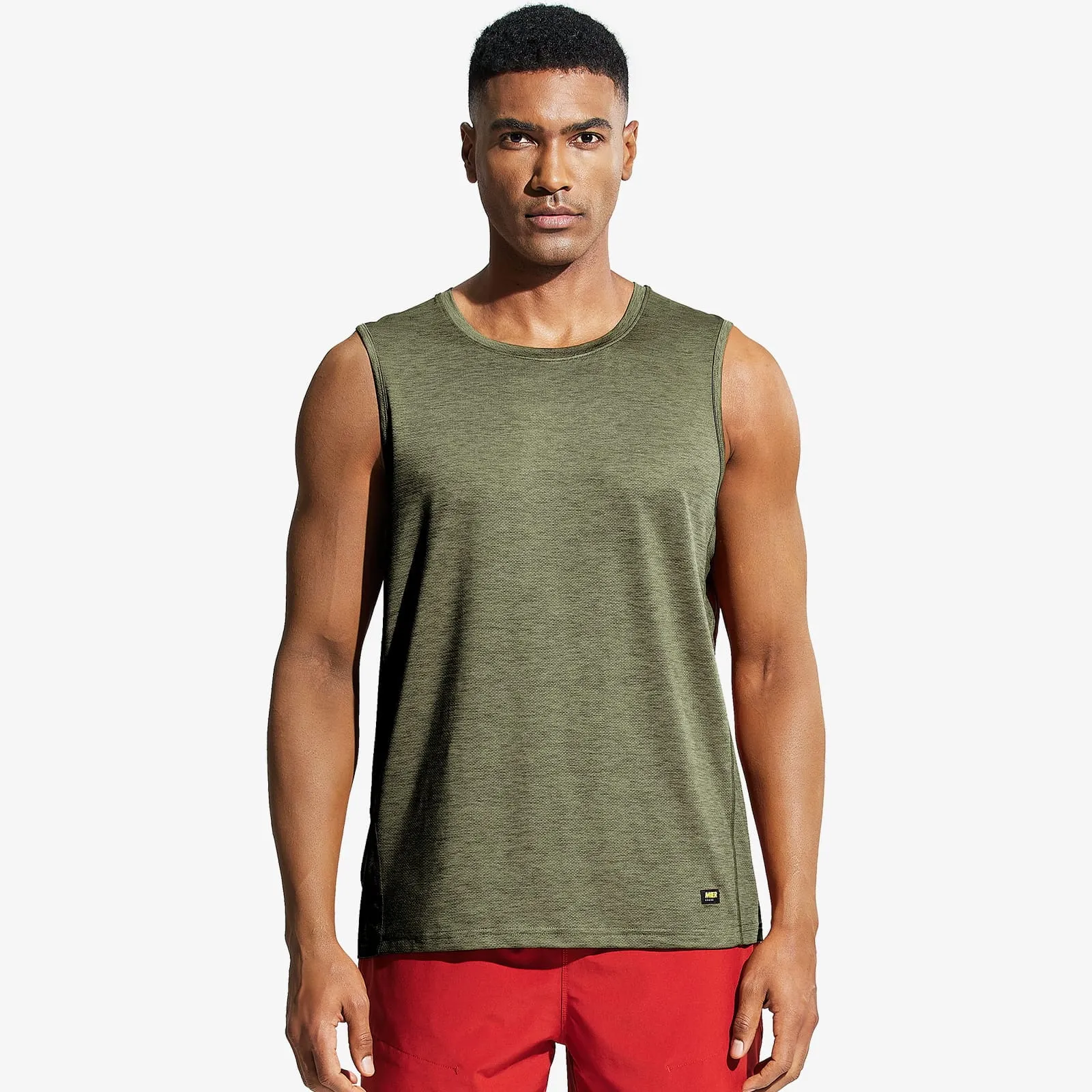 Men’s Sleeveless Tank Top Dry Fit Workout Tee Shirt