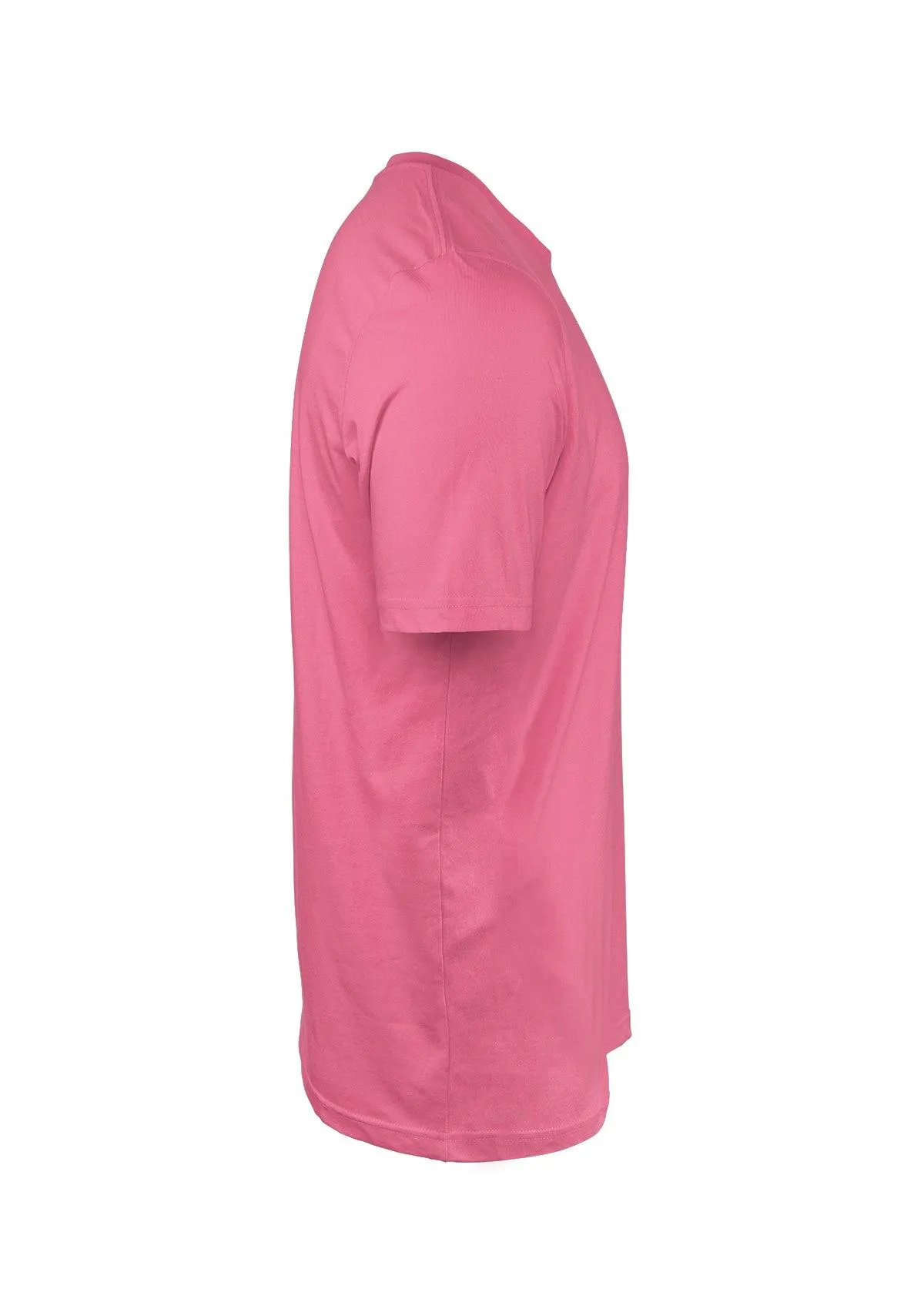 Mens T-Shirt Short Sleeve Crew Neck Prince Pink Cotton