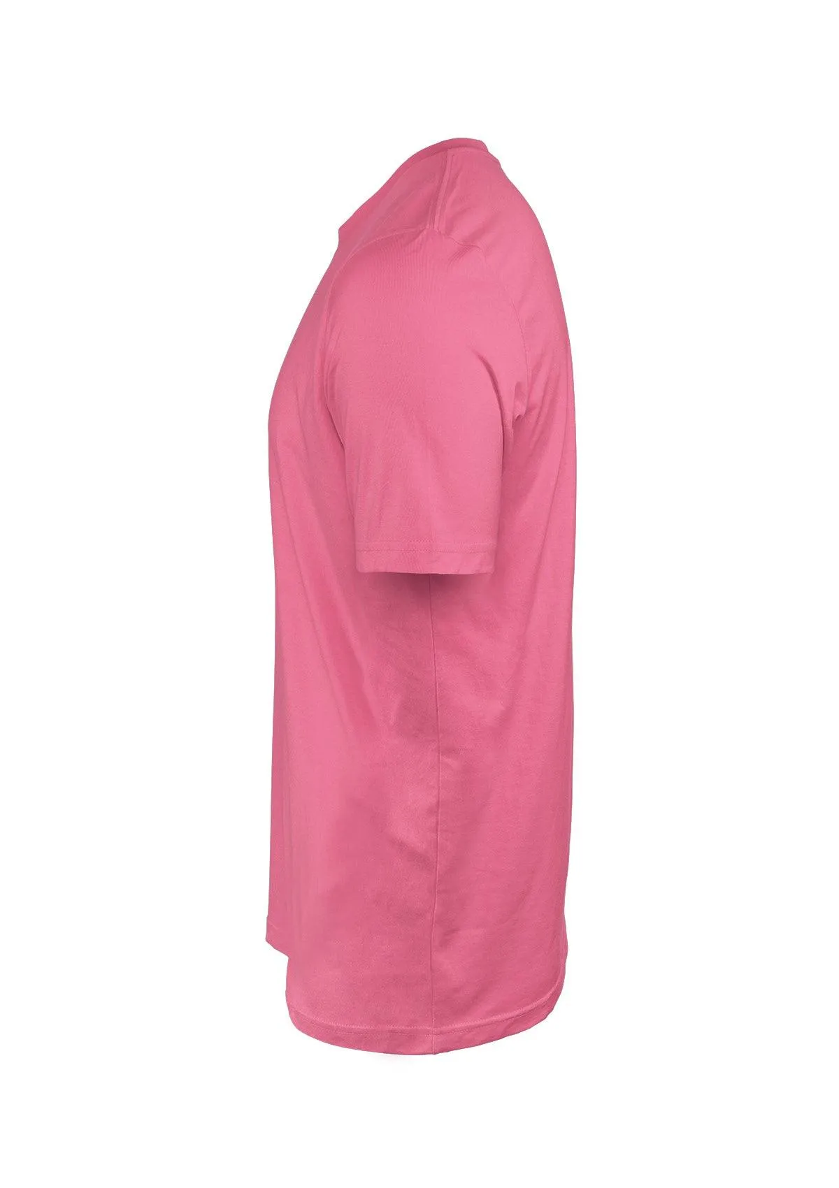 Mens T-Shirt Short Sleeve Crew Neck Prince Pink Cotton