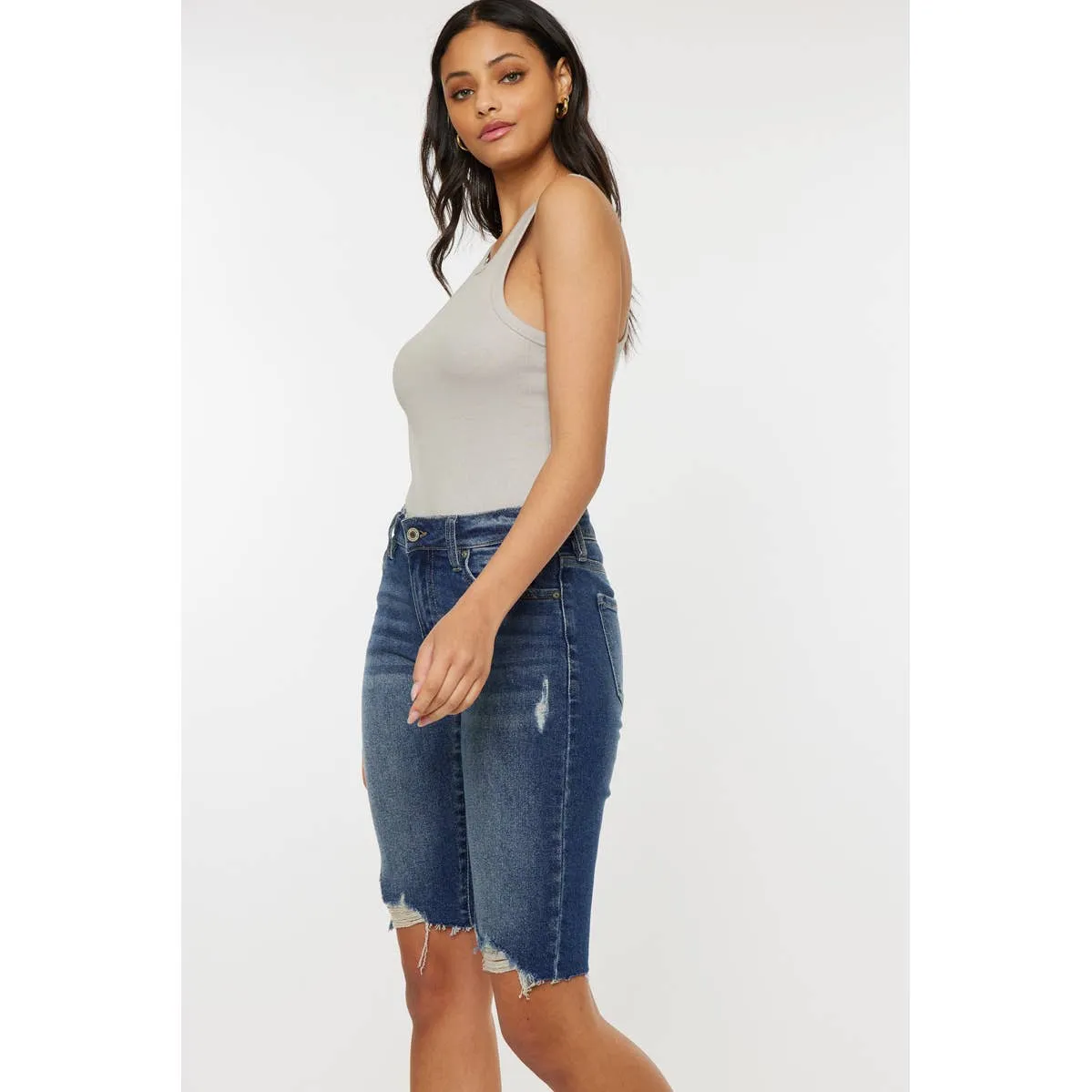 Mid-Rise Bermuda Stretch Short