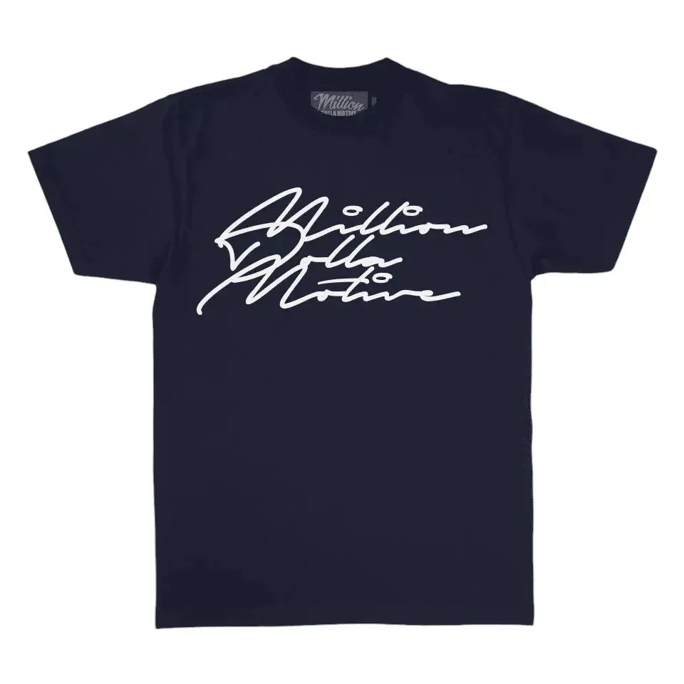 Million Dolla Motive Men Grind Hustle Execute(Navy)