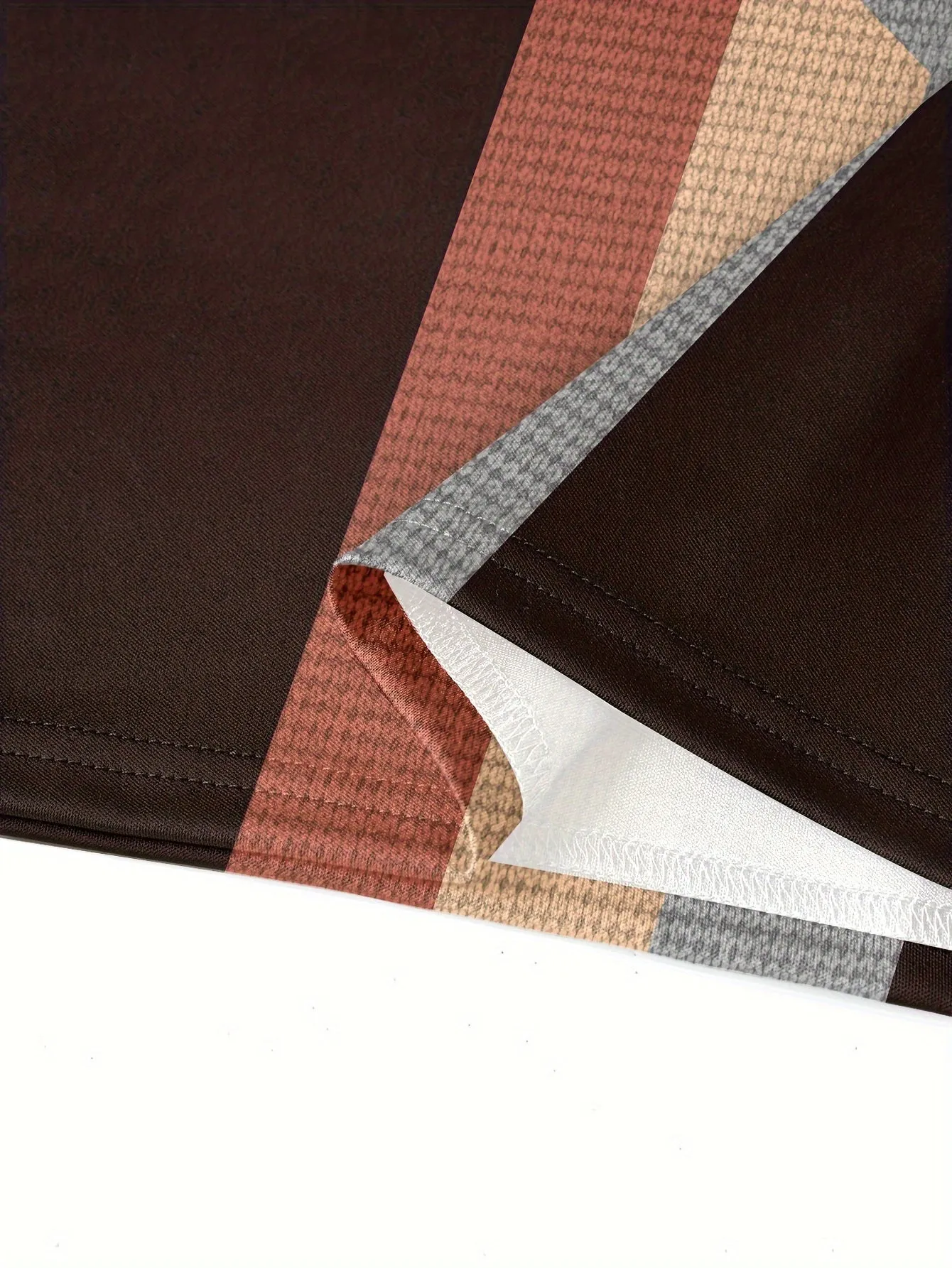 Modern Color-Blocked Men's Short Sleeve Shirt with Zipper