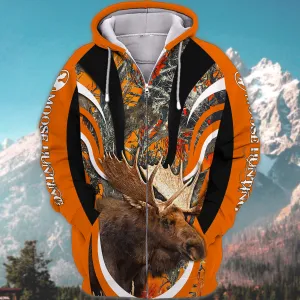 Moose Hunting - 3D Full Print Shirts - Tad 526