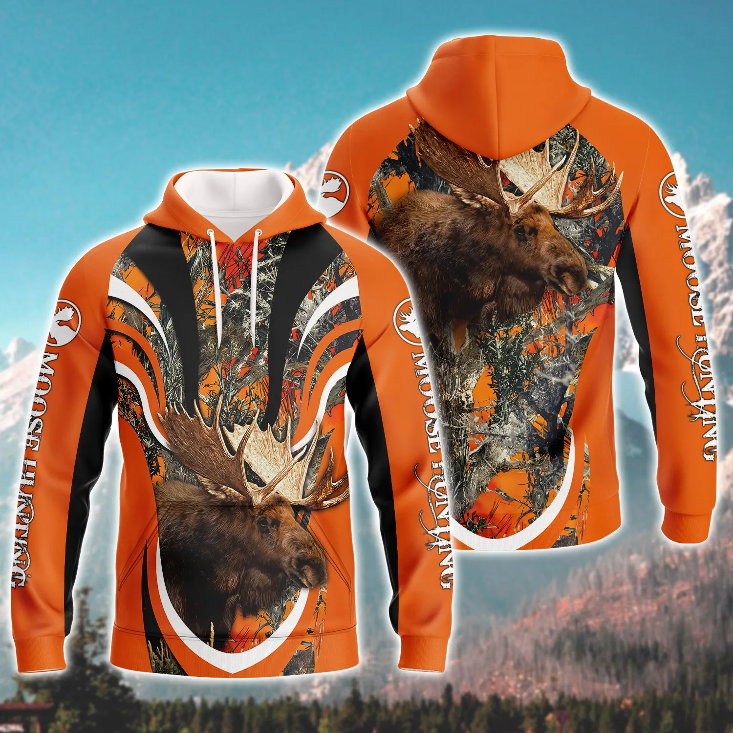 Moose Hunting - 3D Full Print Shirts - Tad 526