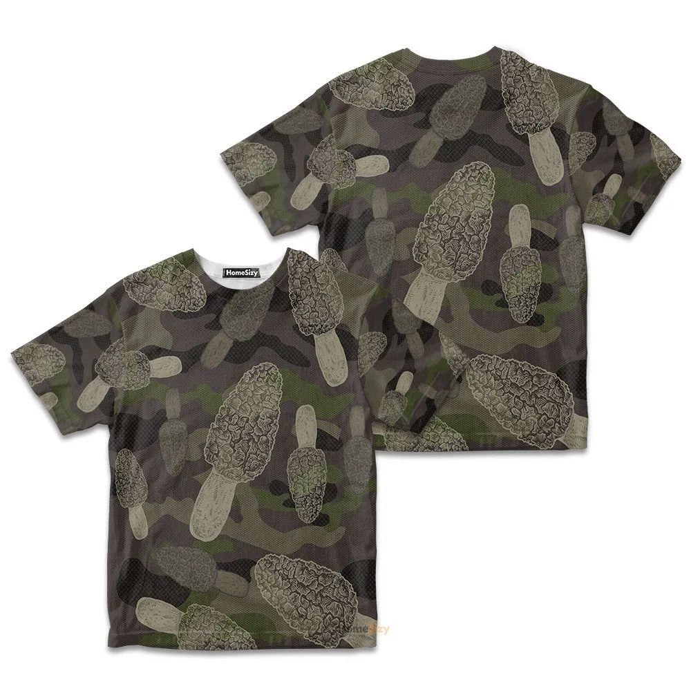 Morel Mushroom Camo - 3D Kid Tshirt QT305895Hf