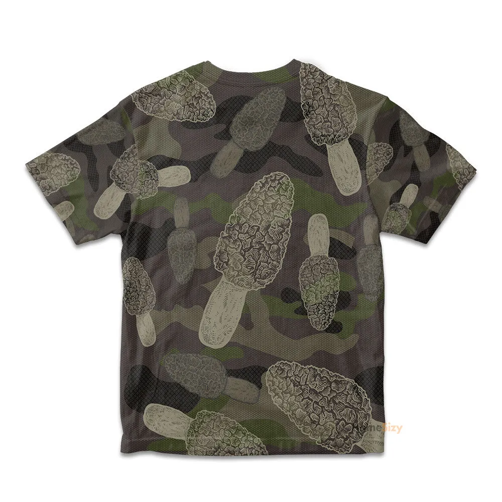Morel Mushroom Camo - 3D Kid Tshirt QT305895Hf