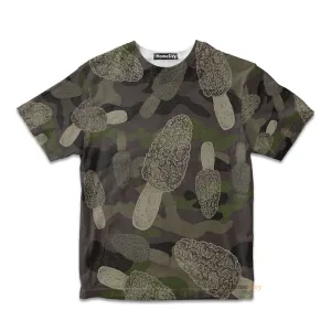 Morel Mushroom Camo - 3D Kid Tshirt QT305895Hf