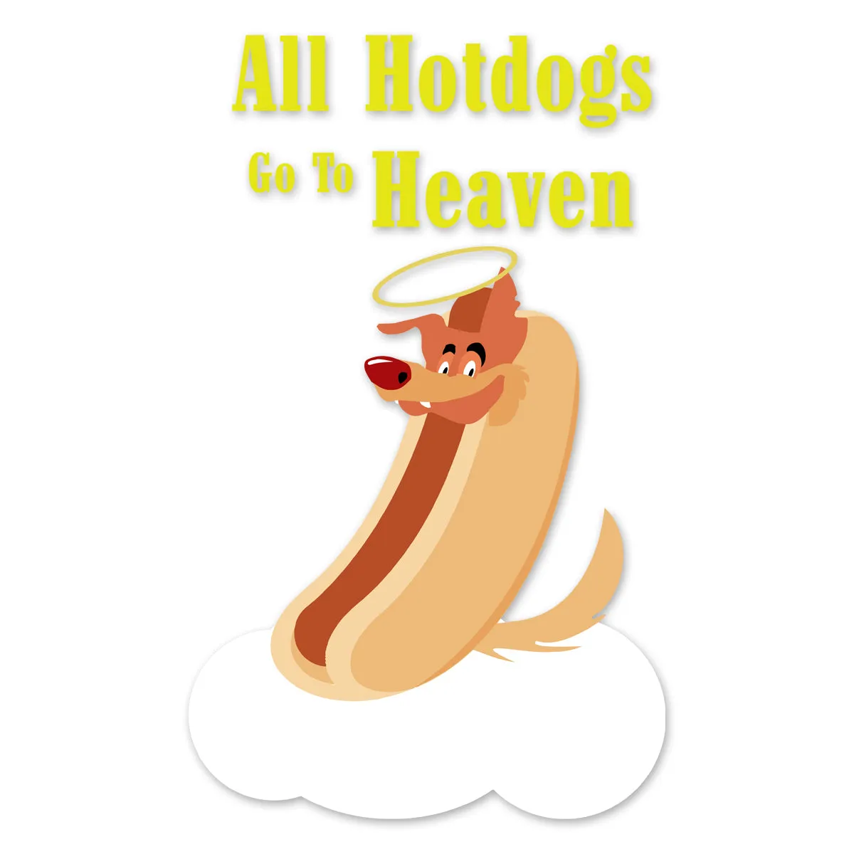 Movie The Food™ "All Hotdogs Go To Heaven" Long Sleeve T-Shirt