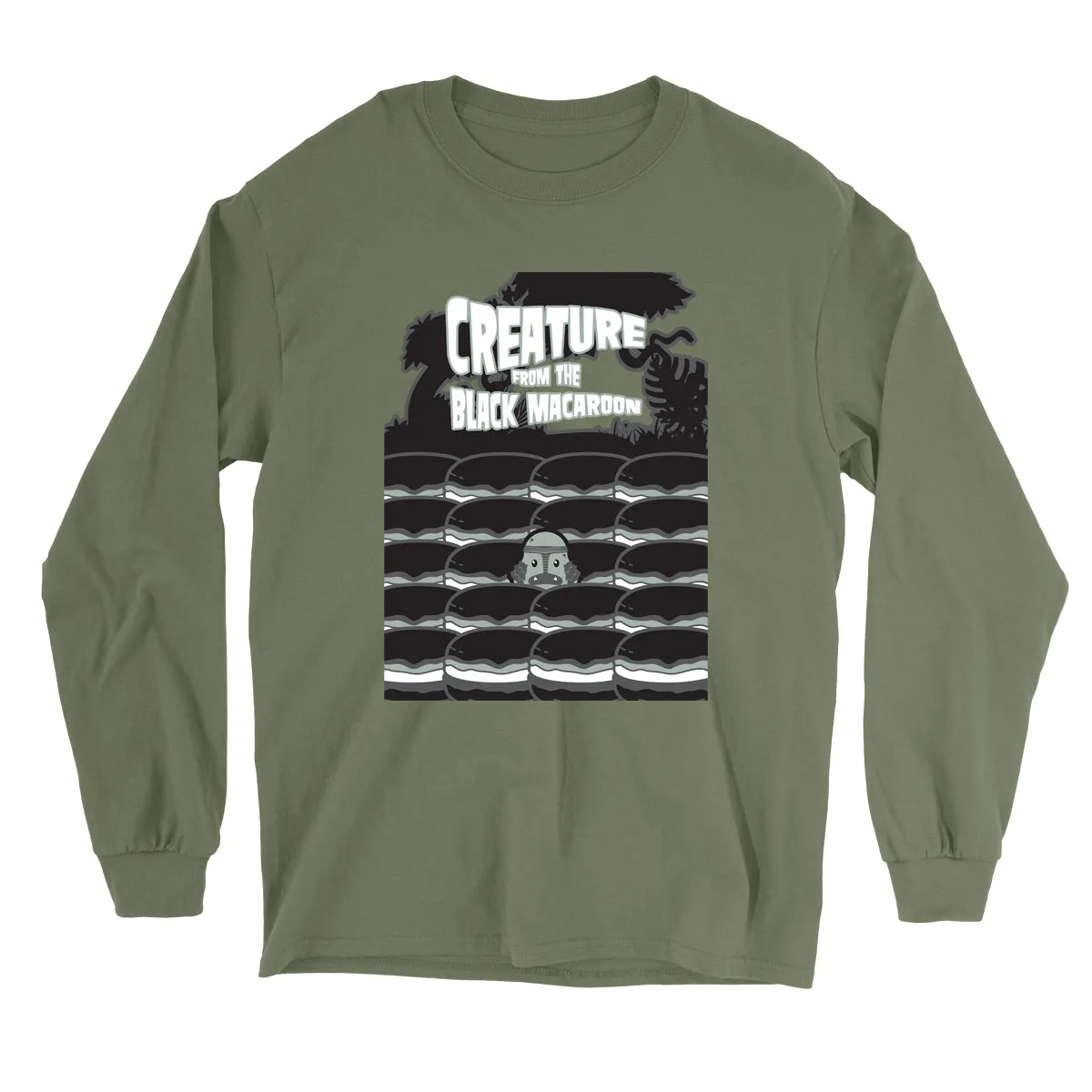 Movie The Food™ "Creature From The Black Macaroon" Long Sleeve T-Shirt